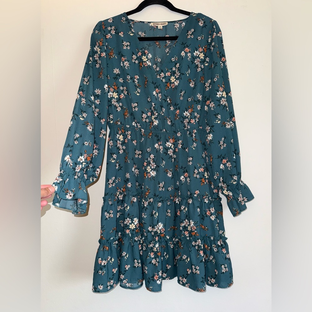 INSPIRED HEARTS women’s floral dress Sz 1X ✨